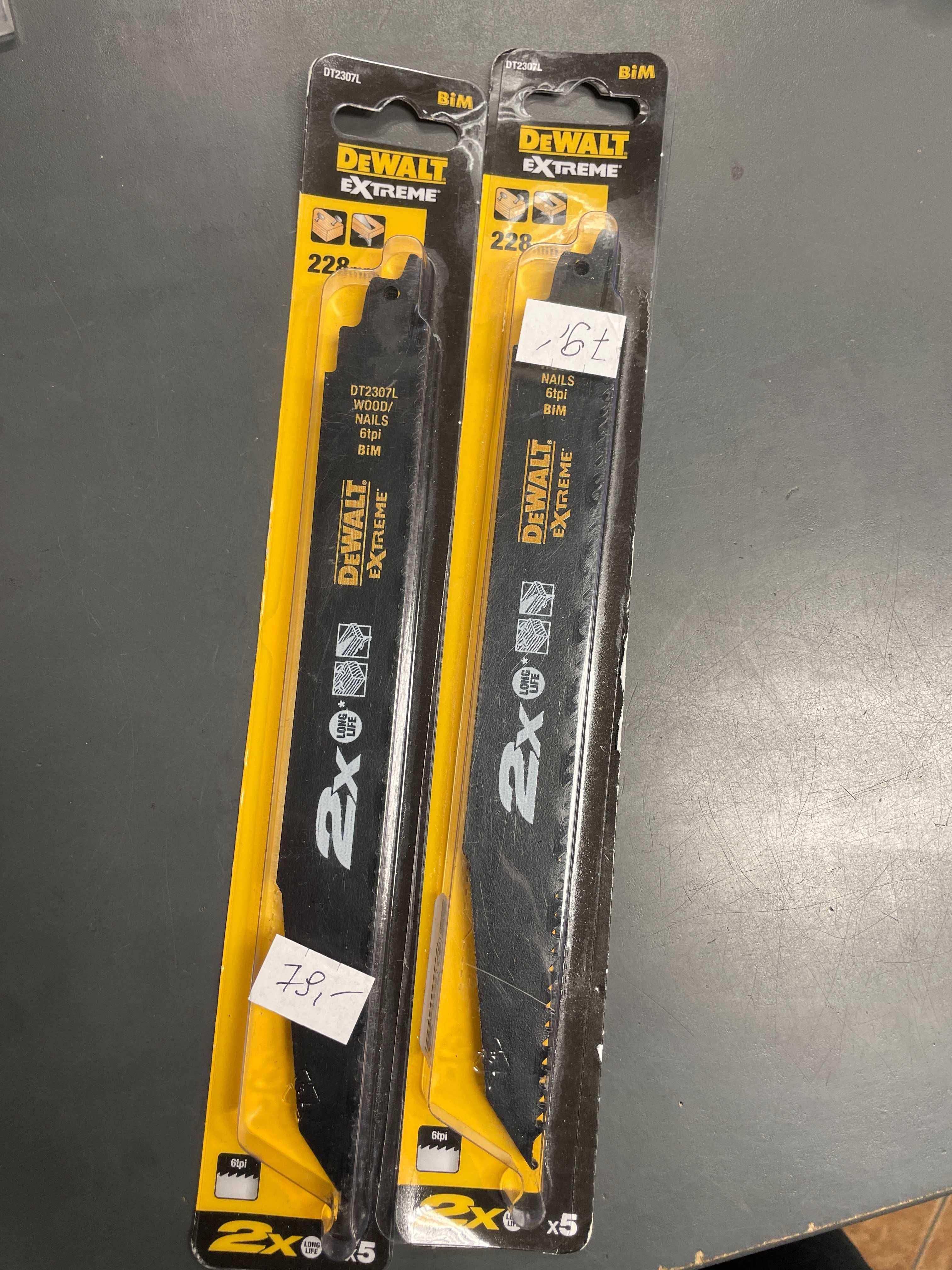 Brzeszczoty DeWalt DT2307L do cięcia drewna z gwoździami 228mm