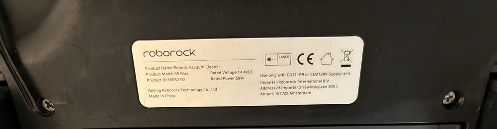 Roborock S5 MAX odkurzacz robot mop czarny