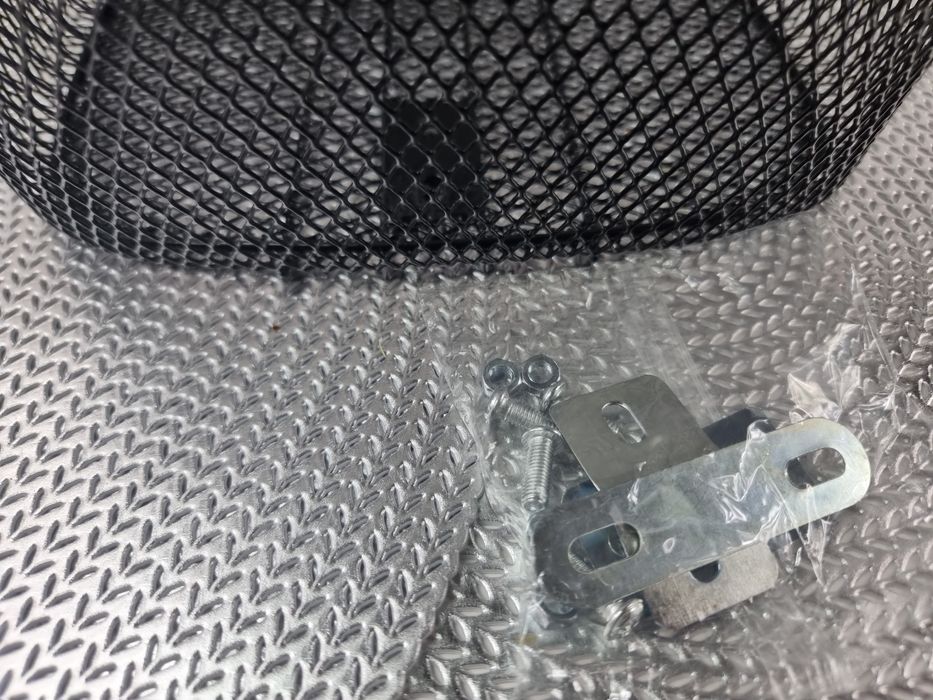 Kosz rowerowy przedni metalowy koszyki rowerowe metalowe czarne