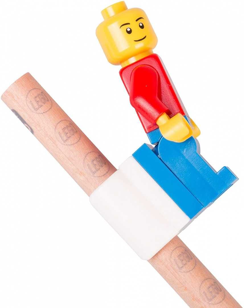 Zestaw szkolny LEGO: Minifigurka, 4 ołówki, klocek, temperówka, gumka