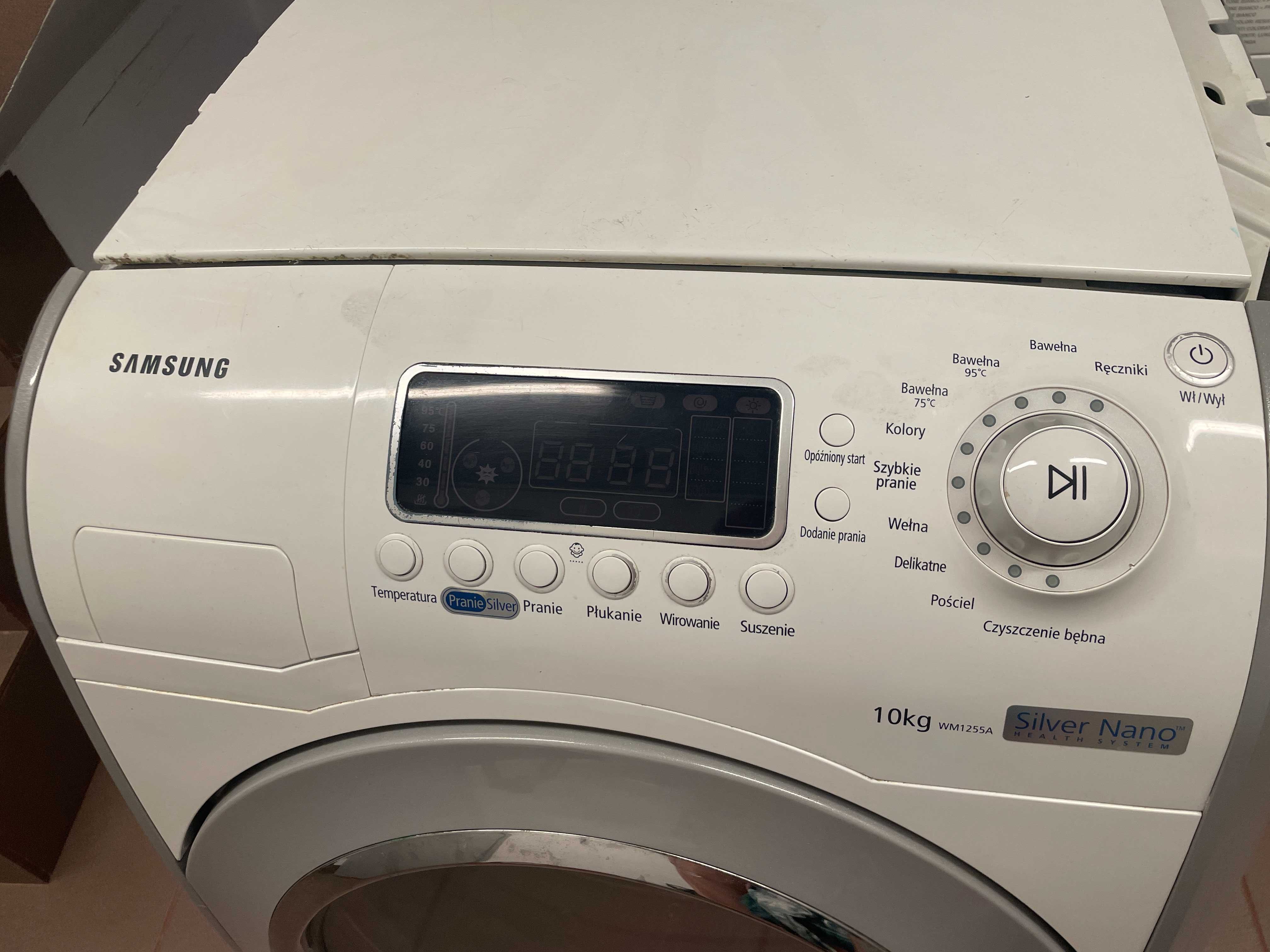 Pralka Samsung WM1255A – na części / uszkodzona + nowa pompa