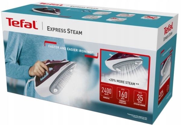 Nowe Żelazko parowe TEFAL Express Steam 2400W FV2835