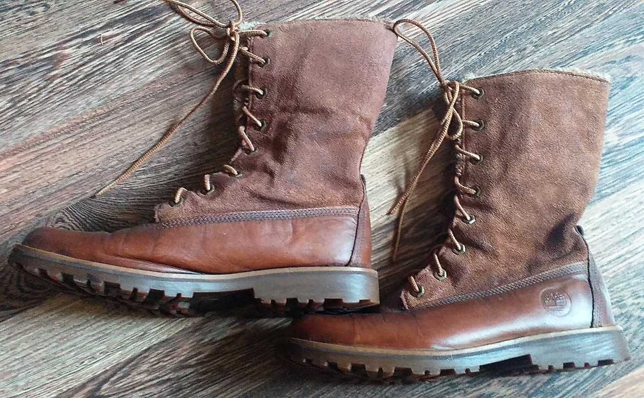 Ботинки кожа, замш натуральные Timberland 24 см стелька