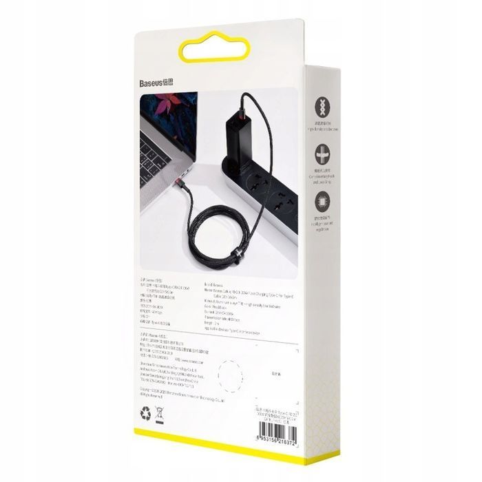 Baseus Kabel Usb-C Typ C 100W Quick Charge 3.0 2M