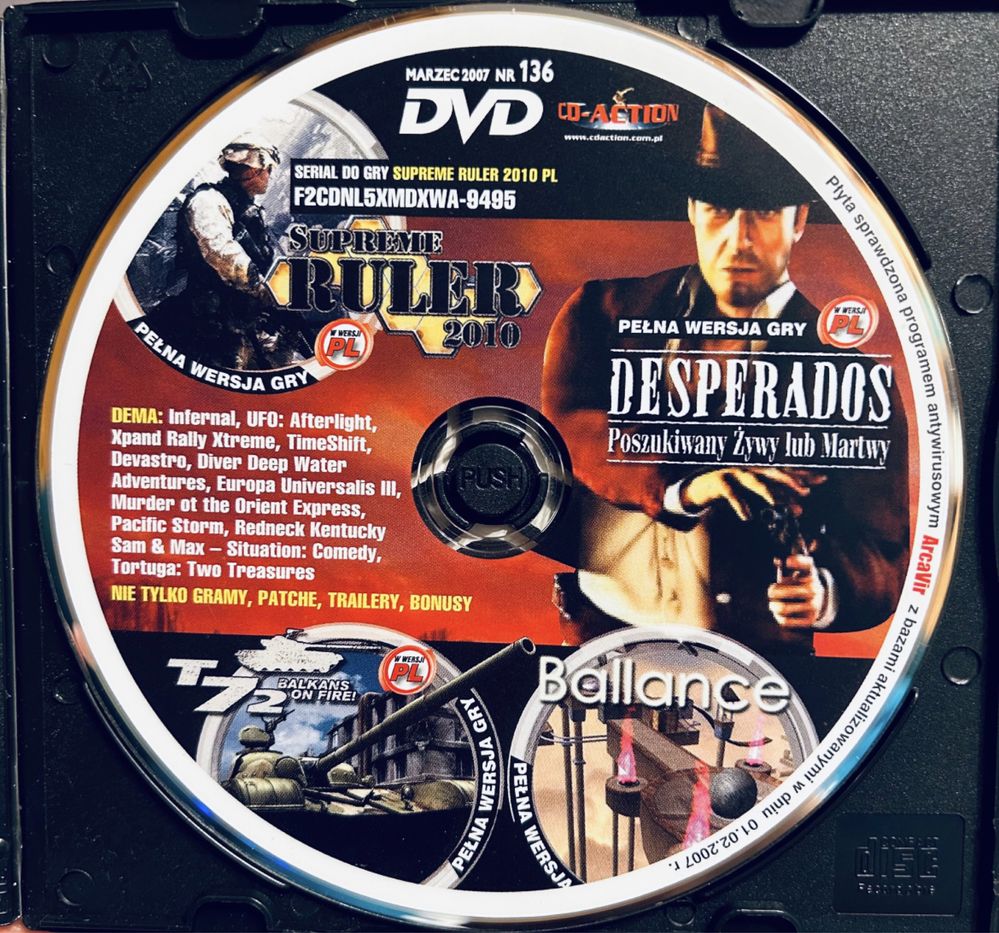 Gry PC CD-Action DVD nr 136: Desperados, Cryostasis