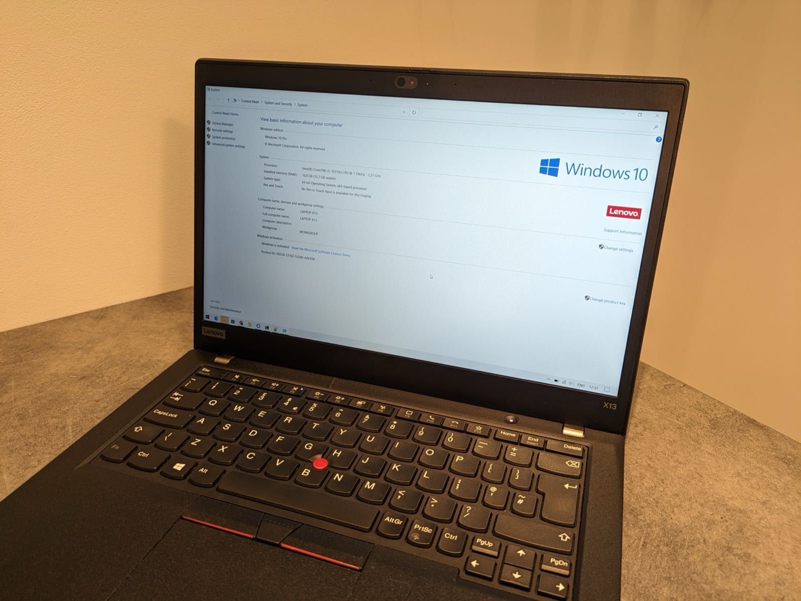 ThinkPad X13 20T3 - Perfekcyjny Stan, Winyl, i5, 512GB SSD, 16GB RAM