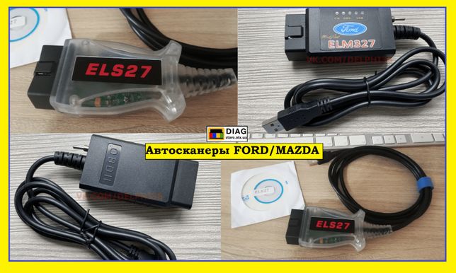 Автосканер ELM327/ELS27 для Ford/MAZDA Forscan HS/MS ОРИГИНАЛ FTDI