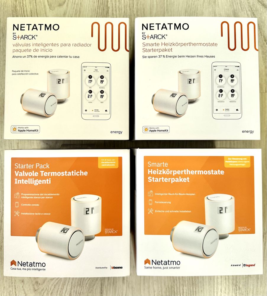Netatmo Smart Radiator Valves Starter Kit Apple Homekit