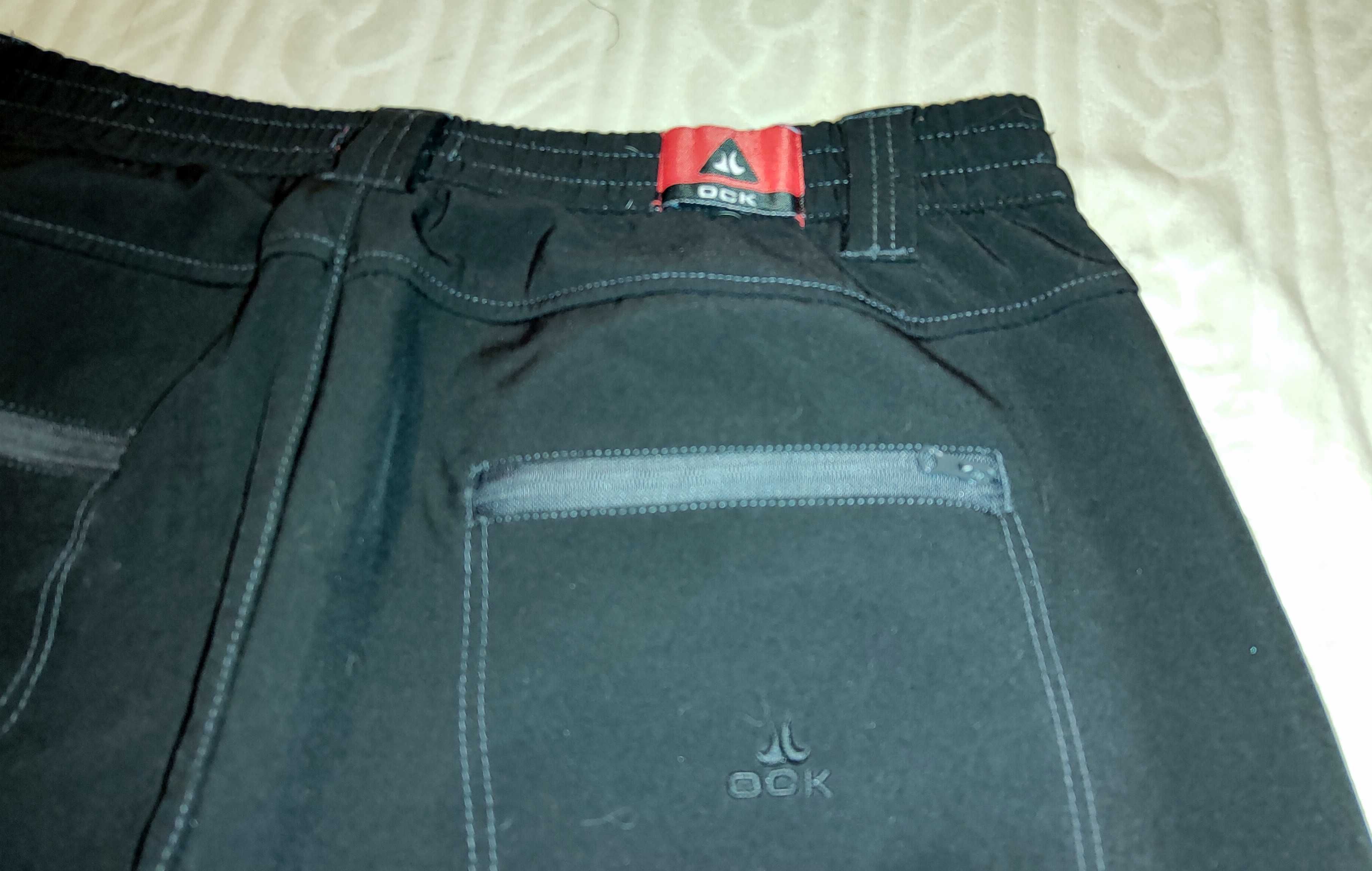 OCK markowe spodnie Trekkingowe Ocieplane SoftShell góry teren ok XL