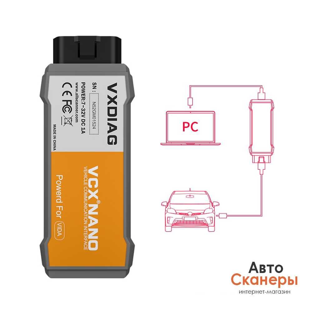 Адаптер VXDIAG VCX Nano - Volvo