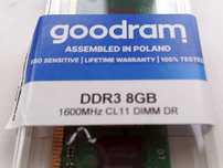 DDR3 GoodRAM 1600MHz 8GB DIMM CL11. Jak nowe!
