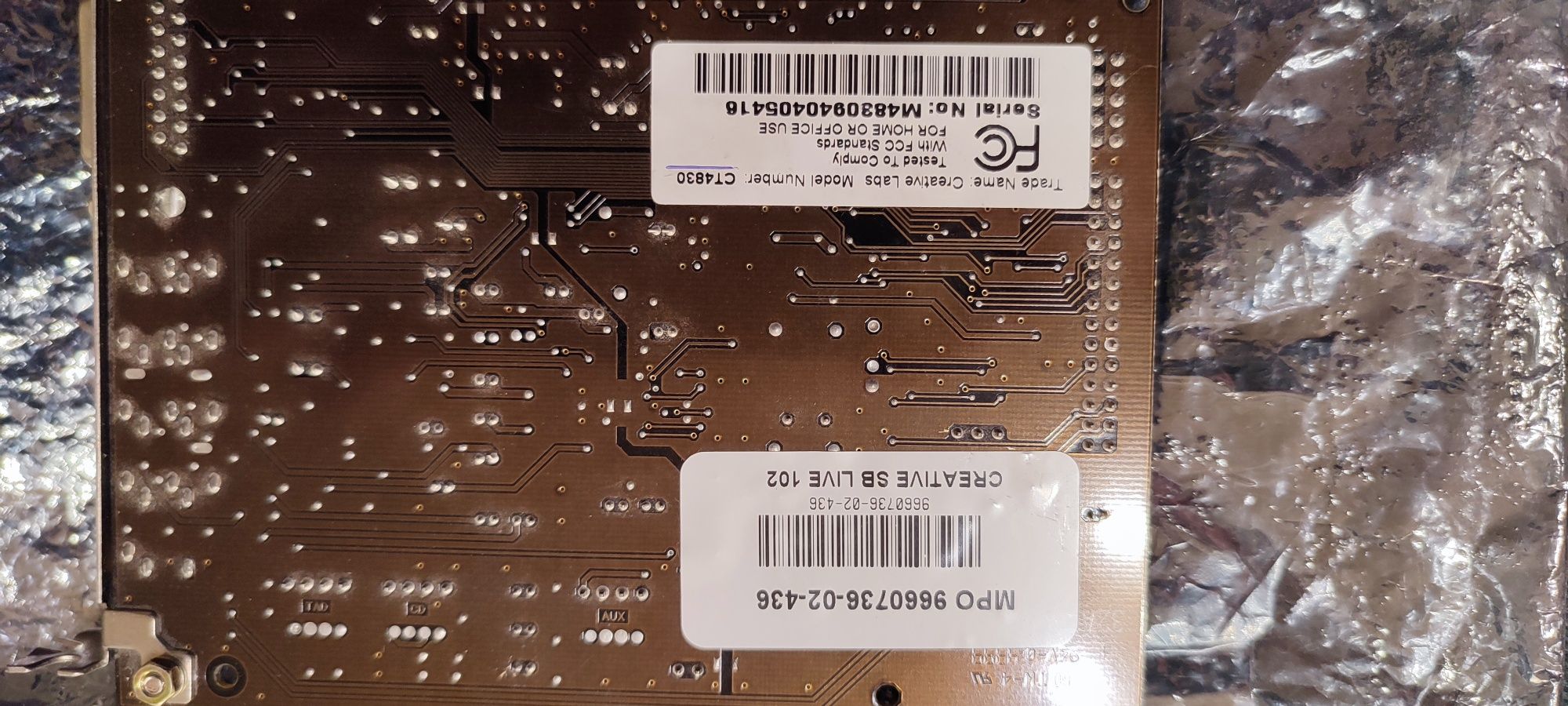 Звуковая карта PCI Creative Live 5.1 CT4830