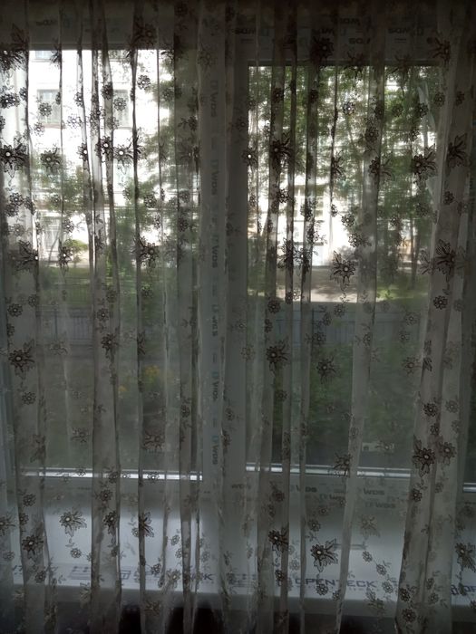 Тюль на вікно шампань