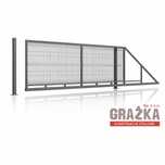 Brama przesuwna panel siatka 3D 5m x 1,42m ocynk+kolor PRODUCENT