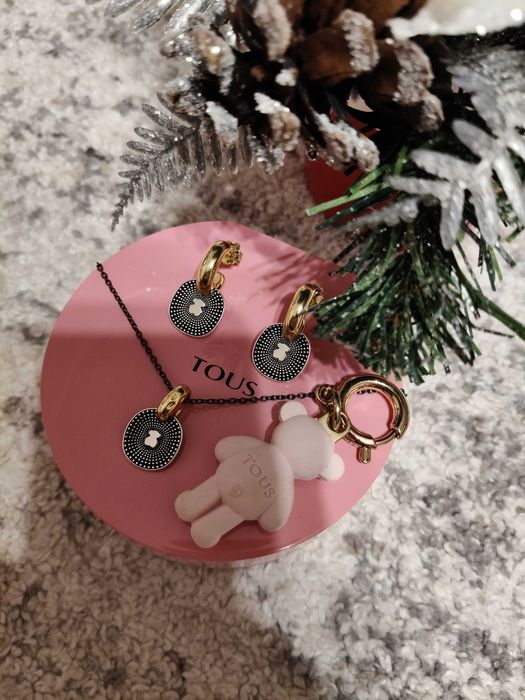 Komplet biżuterii Tous Oursin + brelok Tous