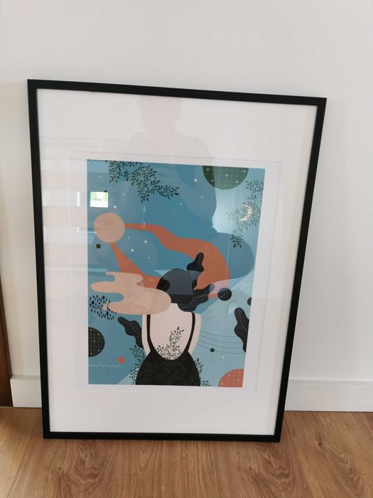 Plakat "Względny spokój" Poli Augustynowicz , 40 x 50 cm