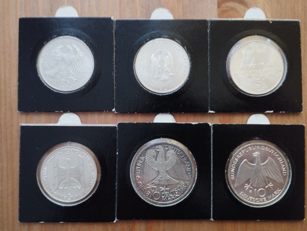 Monety srebrne, Niemcy, zestaw monet 5