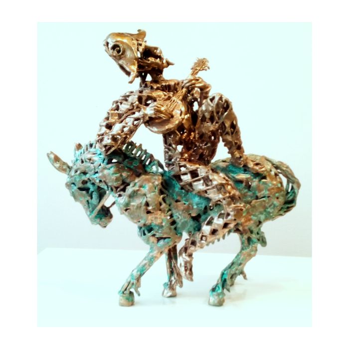 Блазень,арлекин, бронза