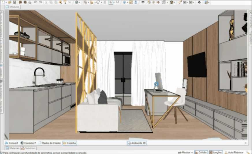 Projeto 3D - Planta humanizada - Projetos - Rápido e ágil!