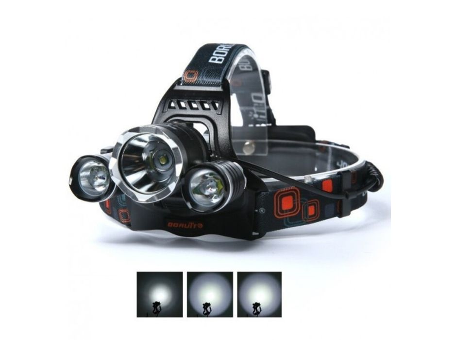 Налобный фонарь RJ-3000 Аккумуляторный 3 режима