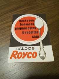 Folheto Caldos - Royco - contém 5 Receitas