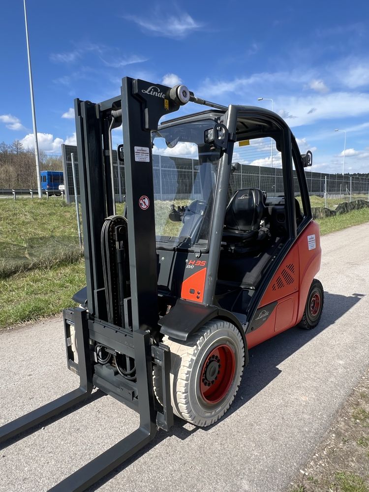 Wózek Widłowy Linde H35T-02 Evo 2017 Rok Duplex Wolny Skok Nowe Opony