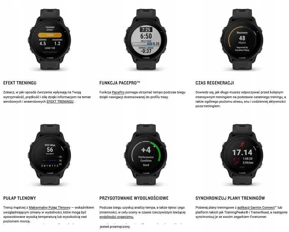 Zegarek sportowy Garmin Forerunner 955 Smartwatch