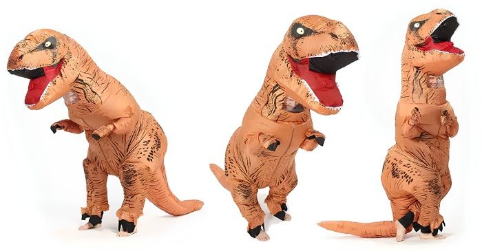 Надувний костюм динозавра, дракона. Косплей. Розіграш. Аніме. Хелловін