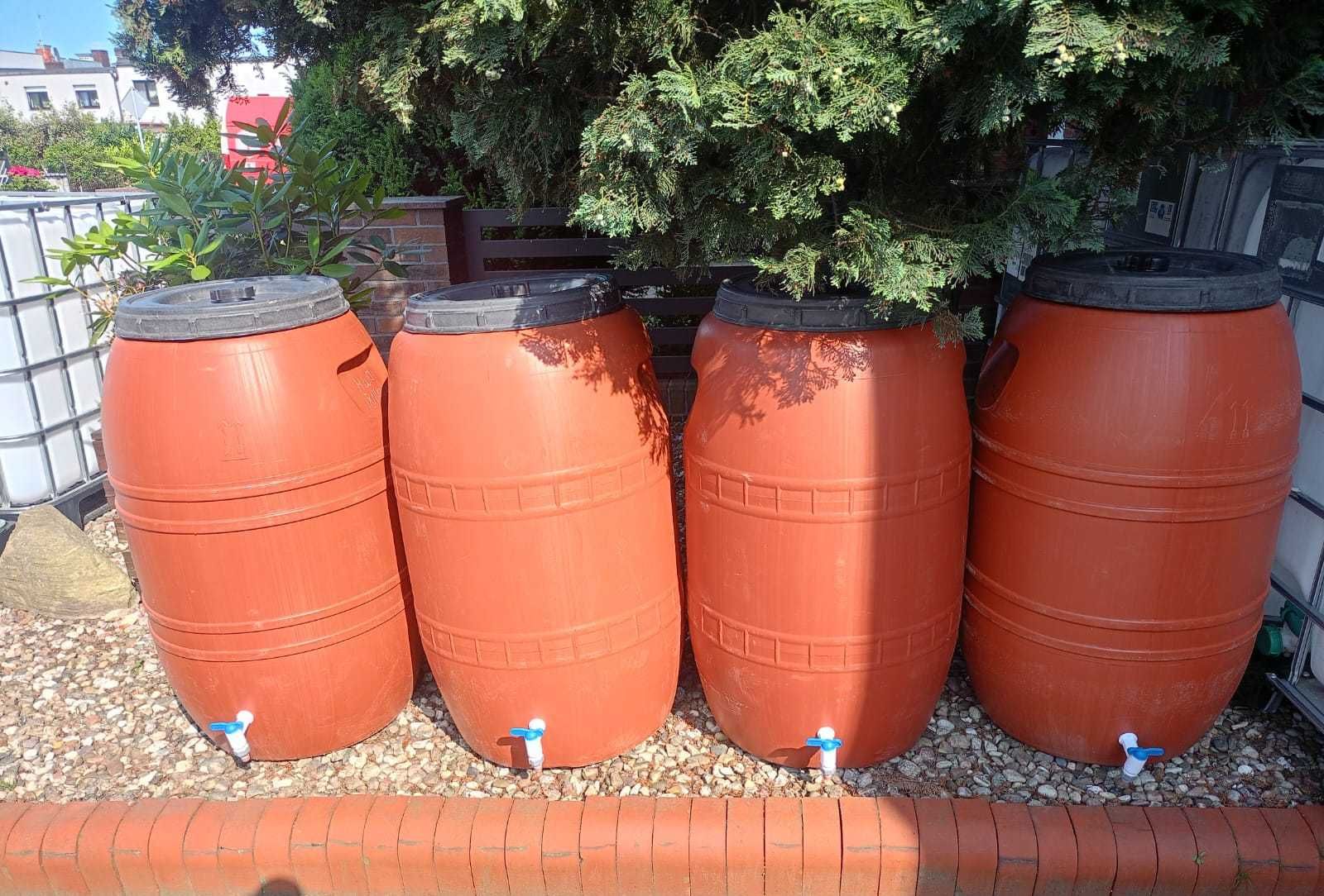 Zbiornik beczka ogrod pojemnik 220l_240 atest spożywka