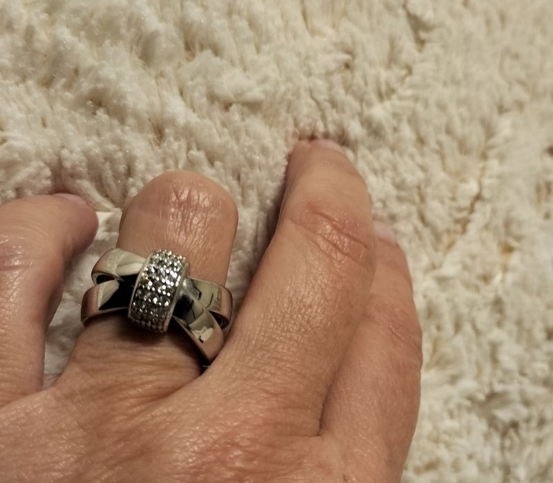 Anel prata novo da Oro Vivo