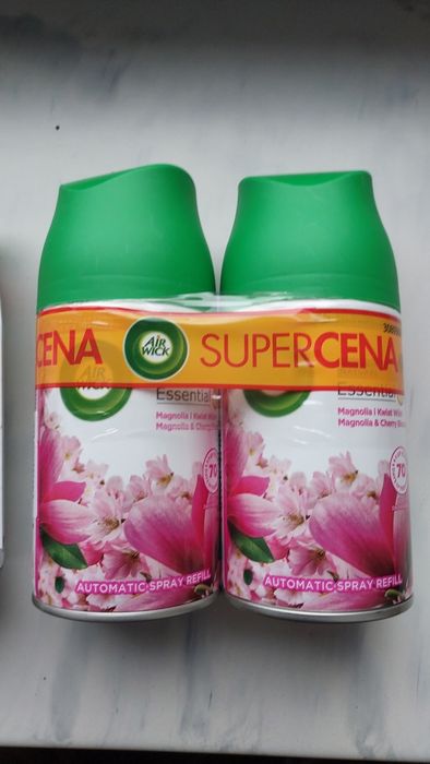 Air wick 2x250ml księżycowa lilia otulona satyną, magnolia kwiat wiśni