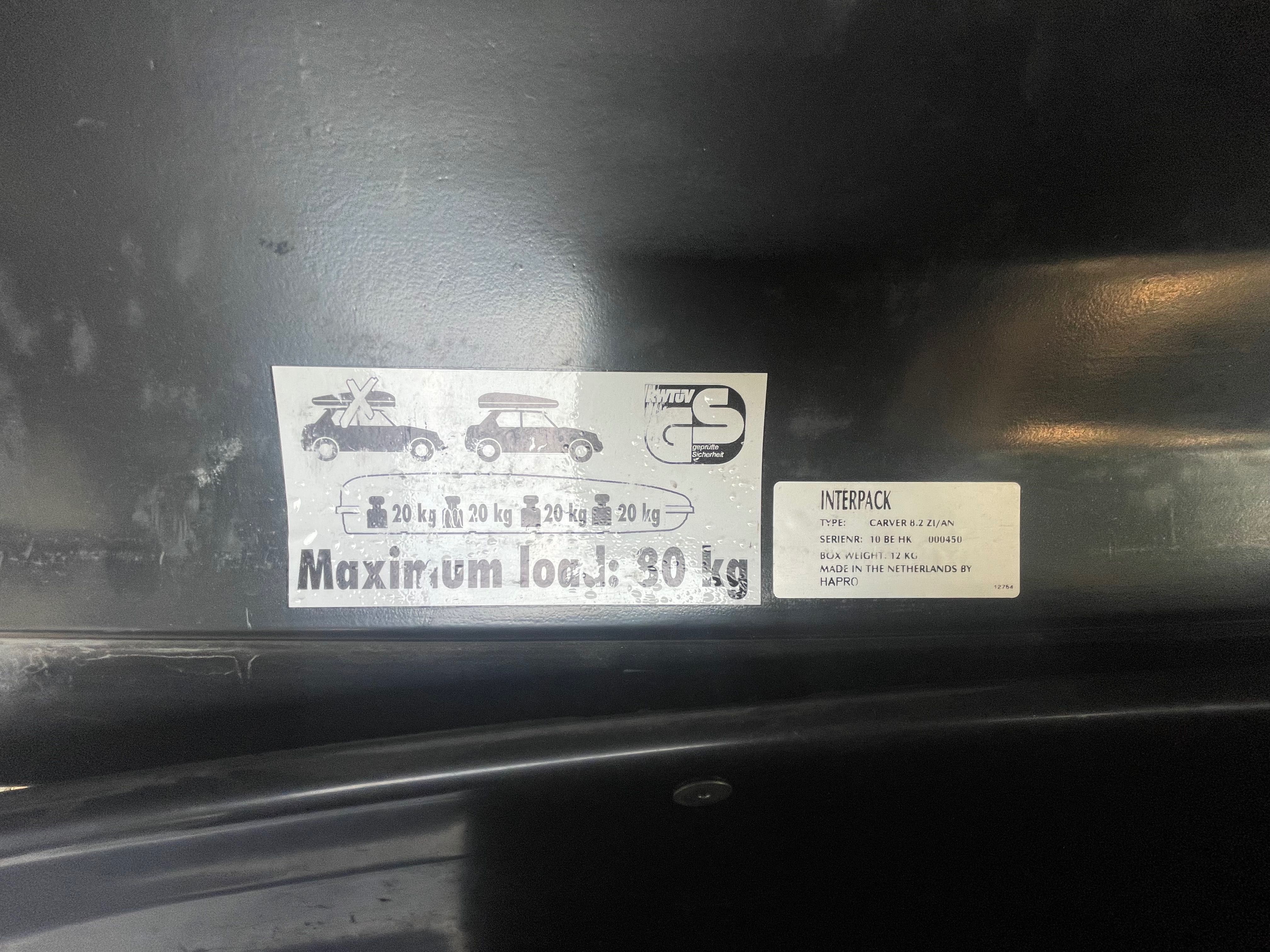 Box na dach Inter pack carver srebrny