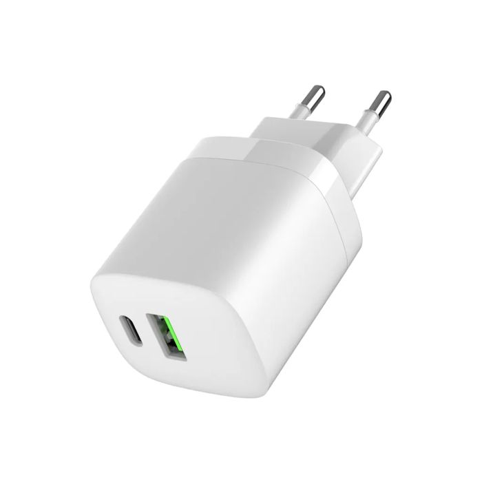 Ładowarka sieciowa ART GaN mocna 30W USB-C PD + USB QC AZ-U30W2