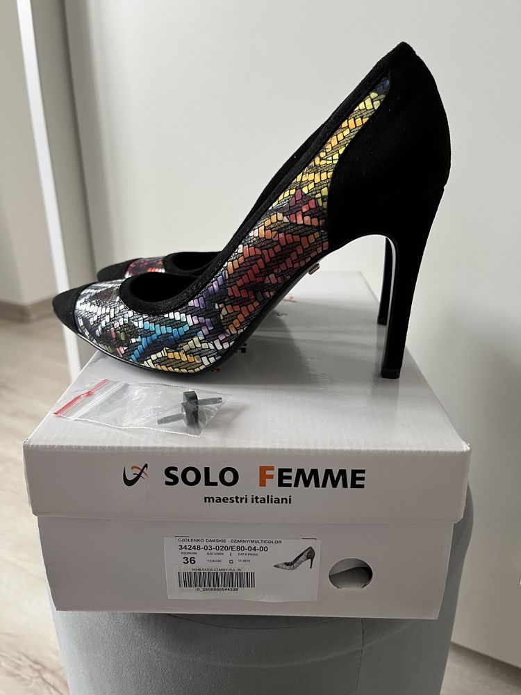 Szpilki buty Solo Femme 36 NOWE