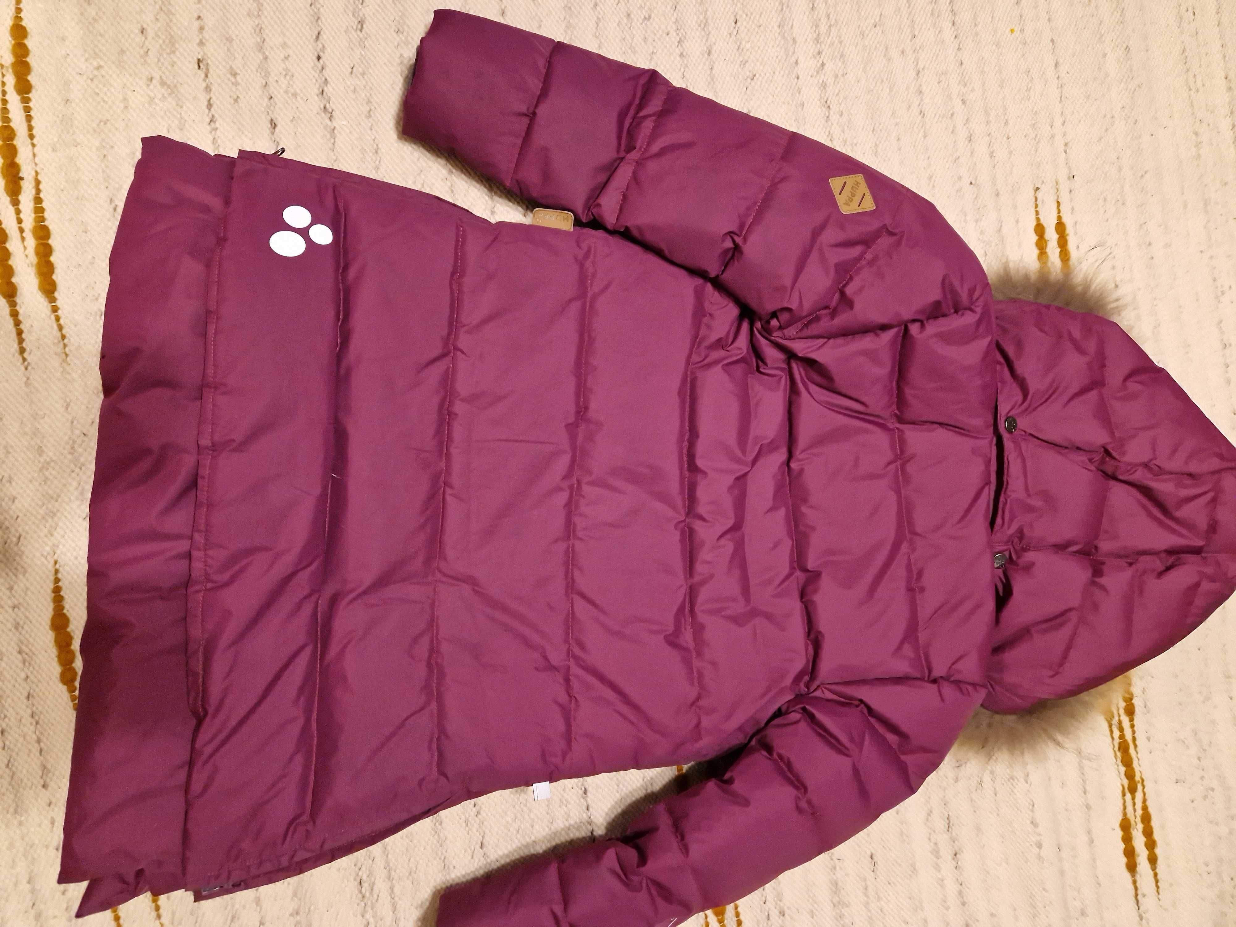 płaszcz zimowy dla dziewczynki w idealnym stanie
