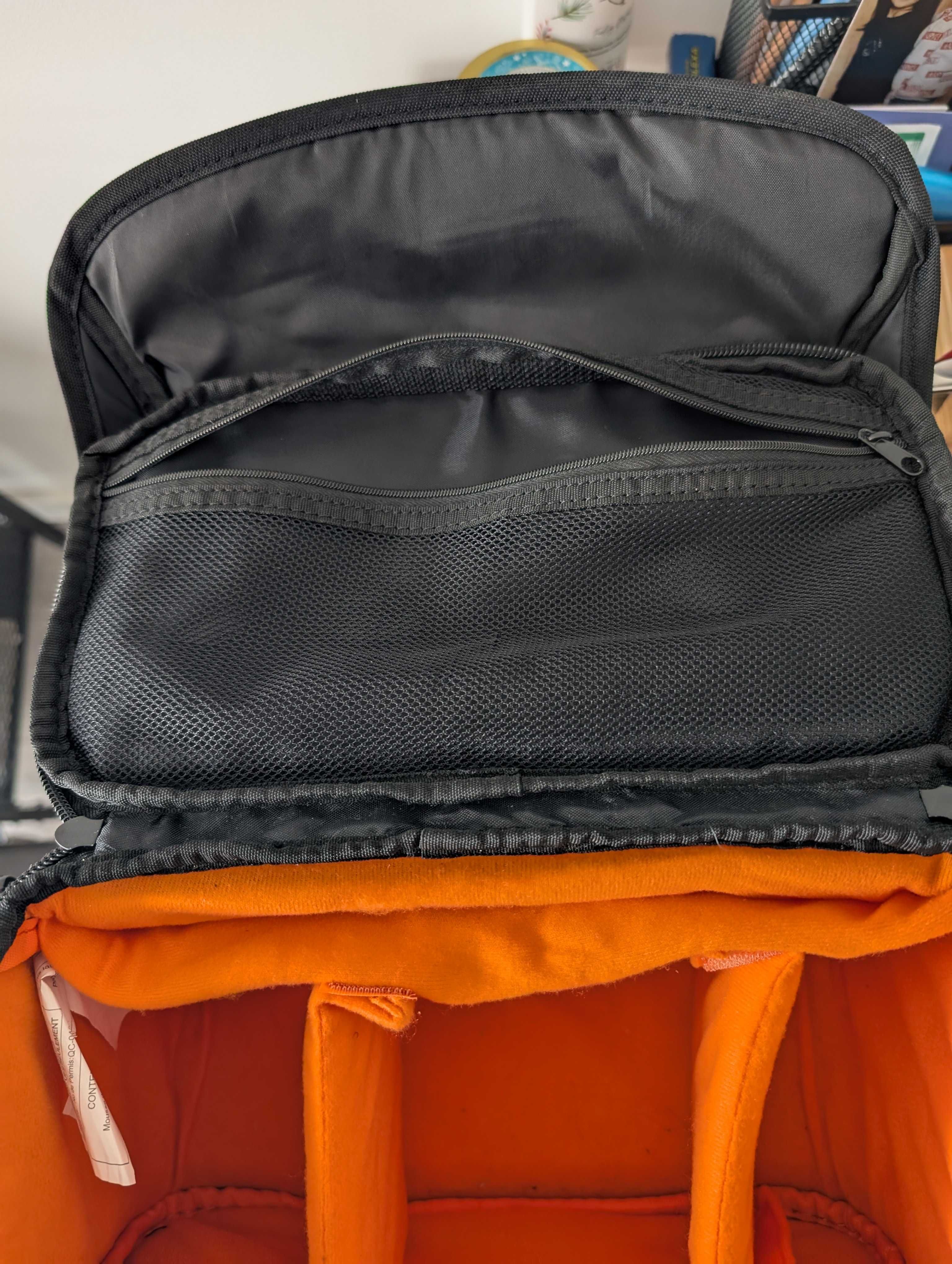 Mala de ombro para câmara fotográfica e acessórios,