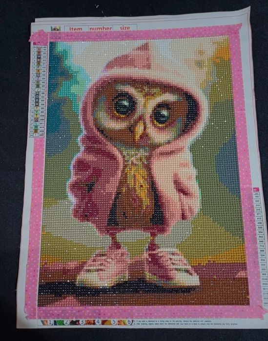 Telas feitas em Diamond Painting