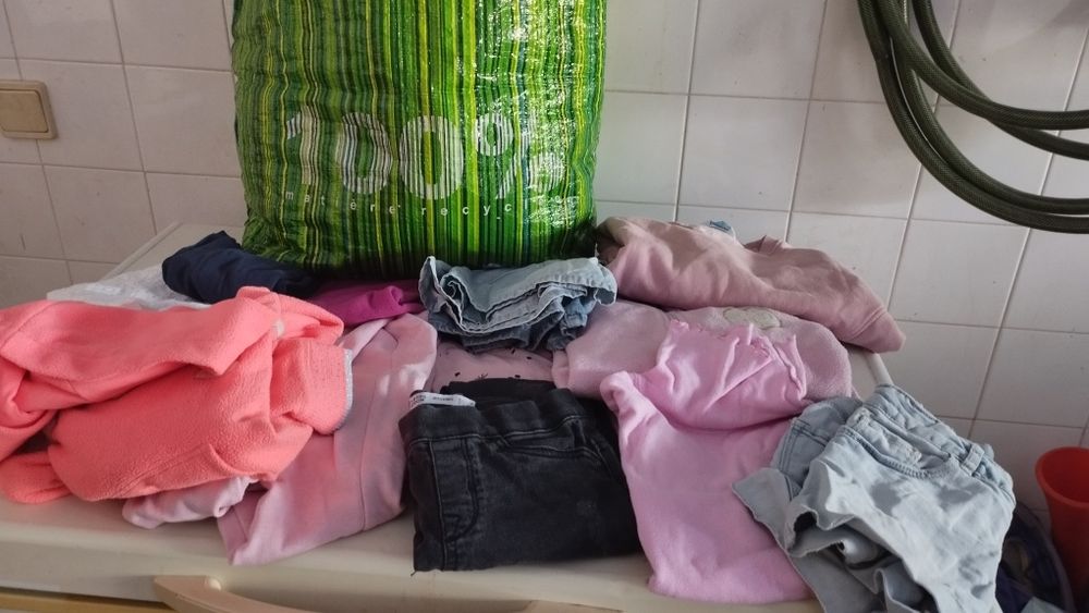 Saco grande de roupa 7/8 anos