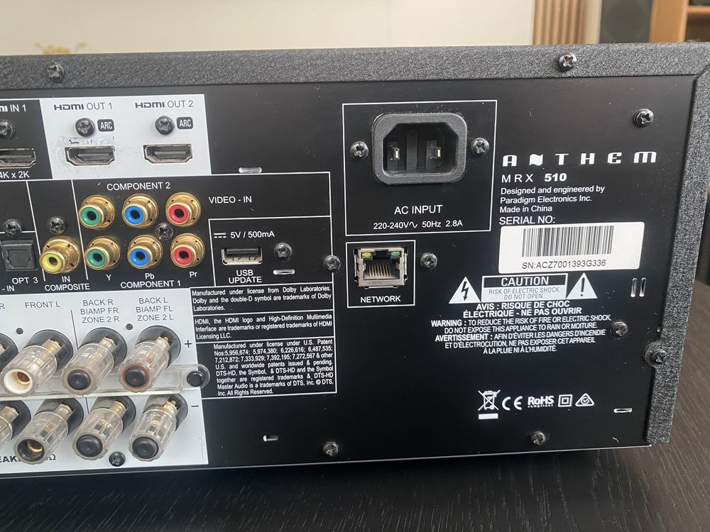 Amplituner Anthem MRX510 + mikrofon do kalibracji