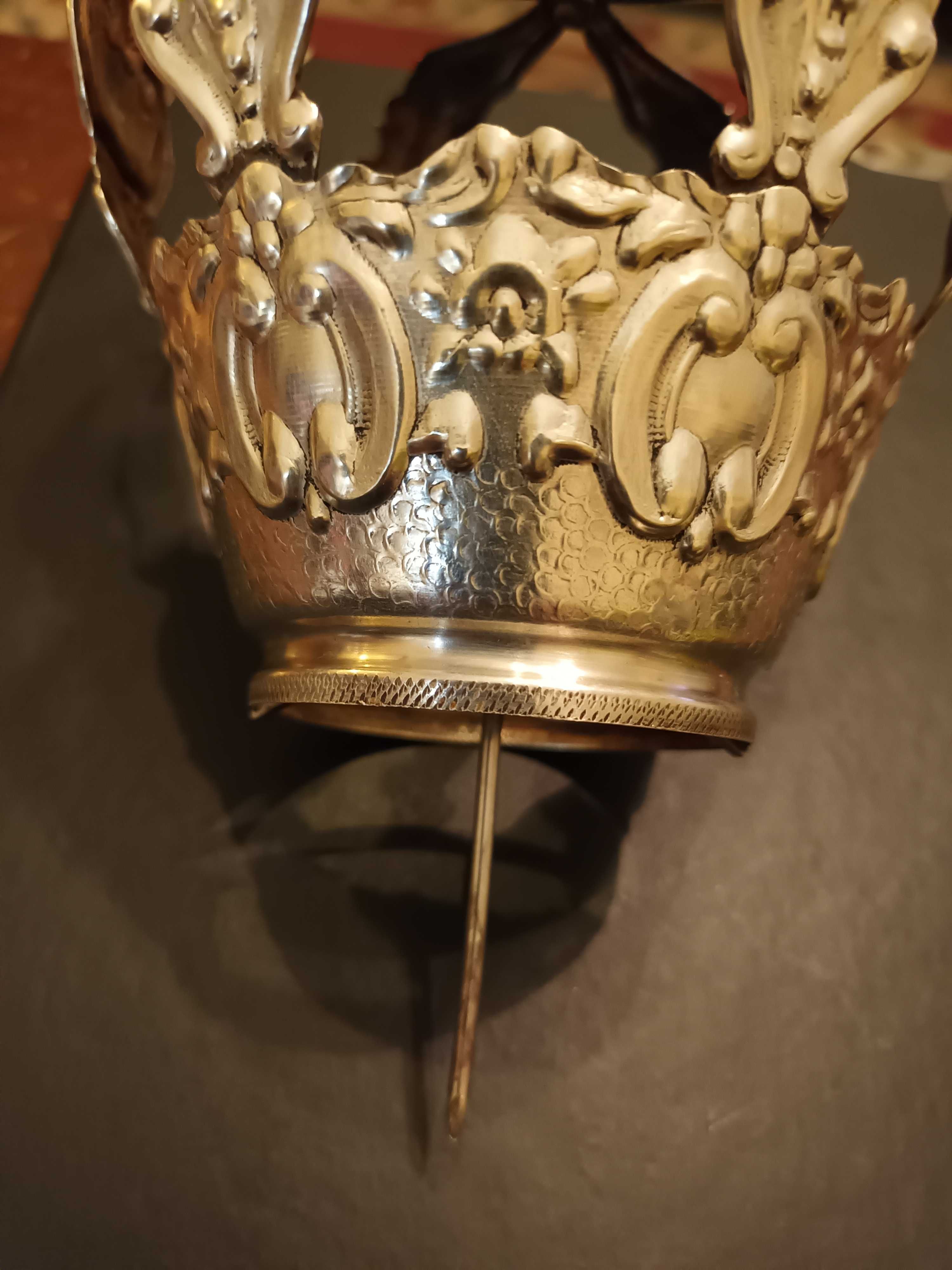 Grande Coroa de Santo em prata
