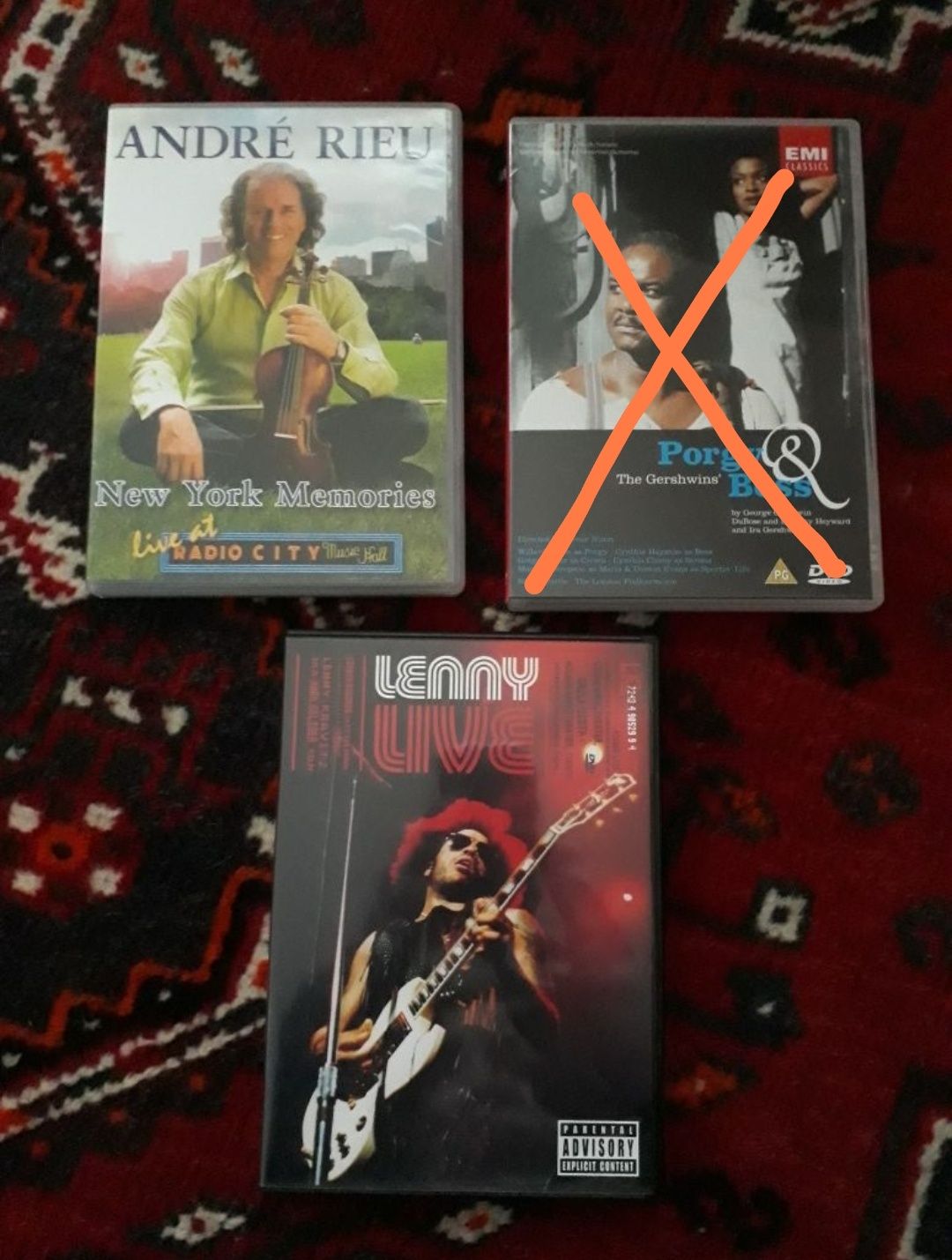 DVD musical, 5e cada: André Rieu; Lenny Kravitz