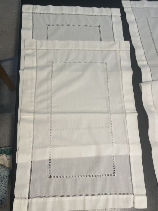 Naperons de linho trabalhado NOVO PREÇO