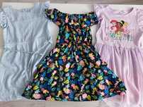 3 sukienki na 122-128 H&M Kik
