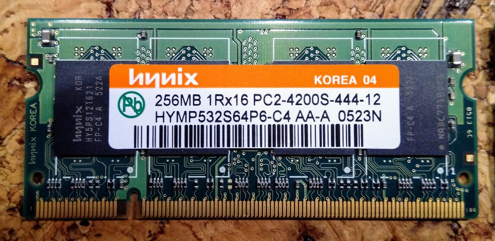 Pamięć 2x256 MB (512 MB) SODIMM DDR2