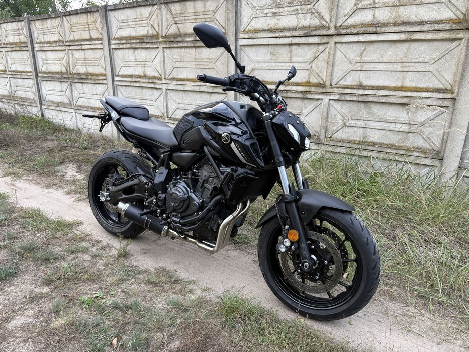 Yamaha MT07 rocznik 2024 moc 35kW Kategoria A2 Czarna Wydech Transport