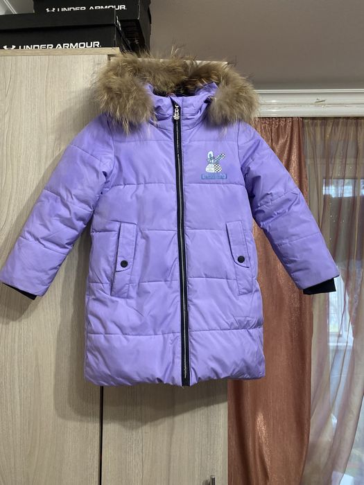Куртка зимова на дівчинку 110-116