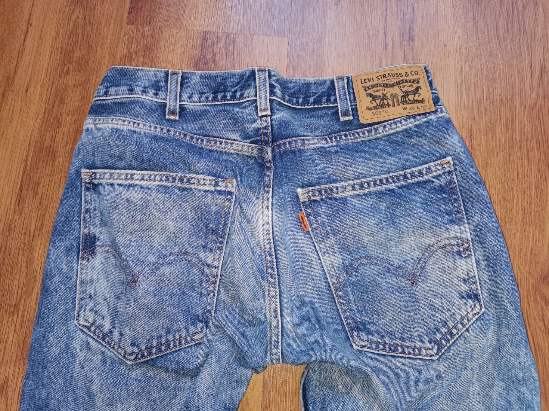 Levi's 505 Orange Tab W30 L32 spodnie jeansowe jeansy Levis vintage