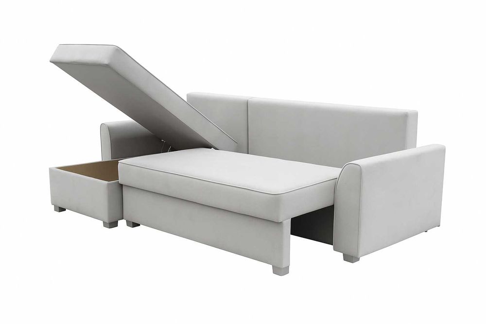 Narożnik rogówka MOLY z funkcją spania sprężyna bonell matt velvet