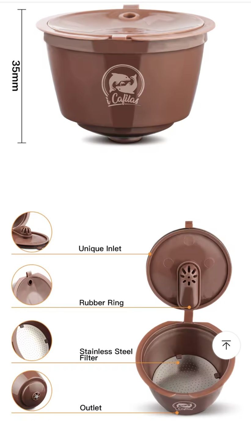 Icafilas - kapsułki 3gen wielokrotnego użytku do Dolce Gusto