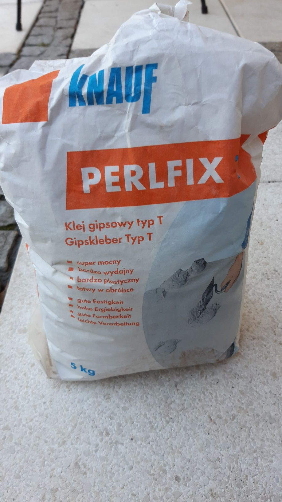 Klej gipsowy PERLFIX T 5 kg Knauf